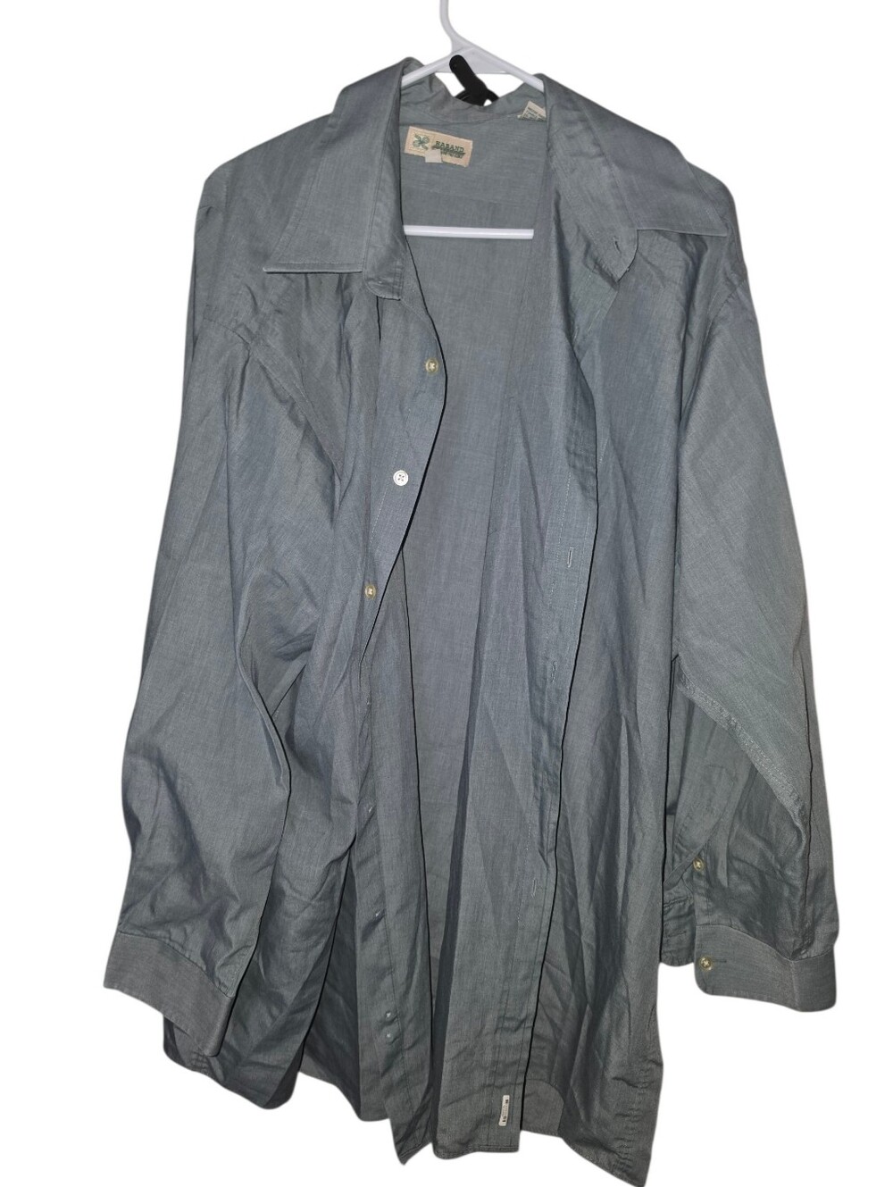 6/11/20. Haband Men's Button-Down Dress Shirt in Slate Gray